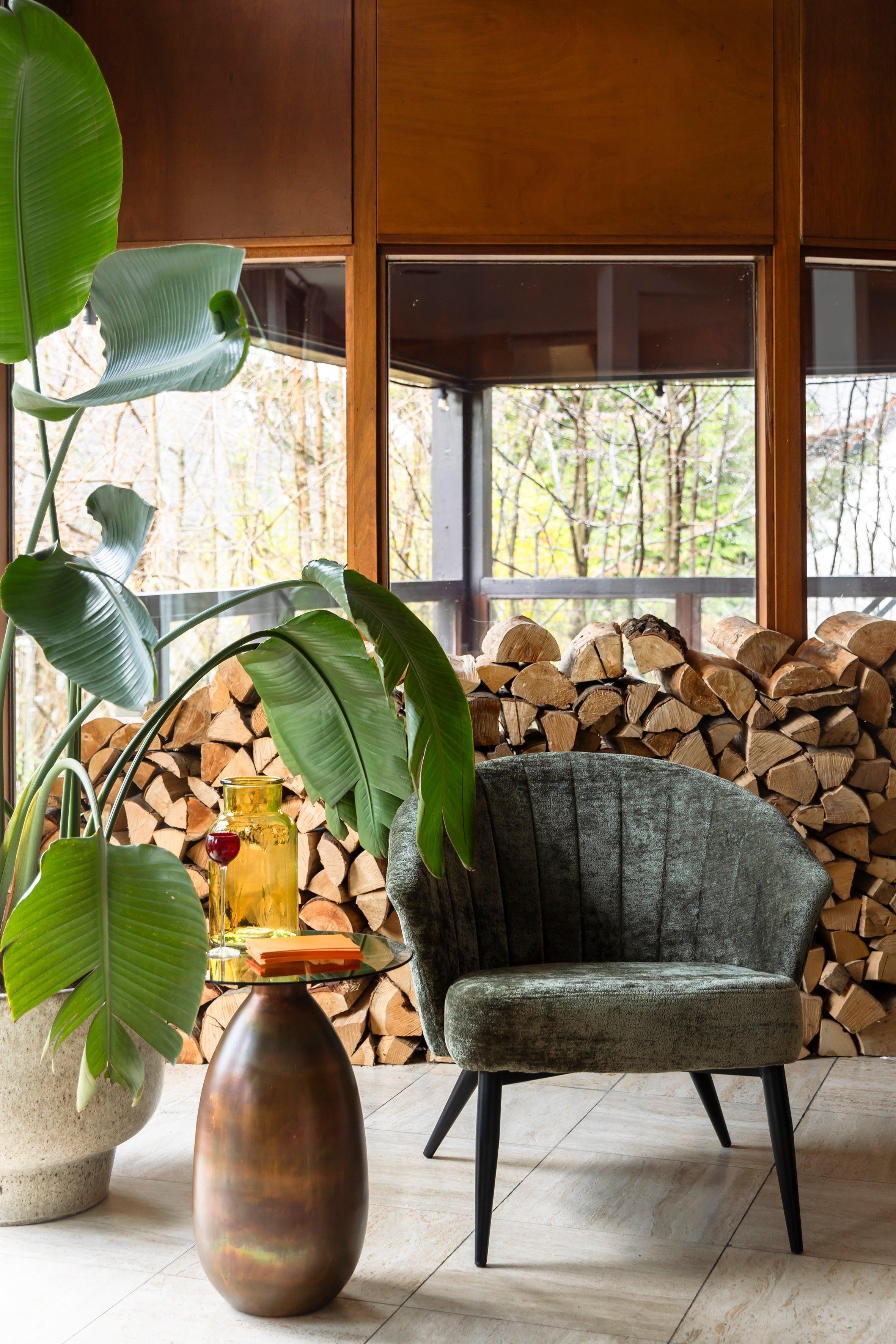 Georgia Chair Lounge Green Dutchbone Eye on Design