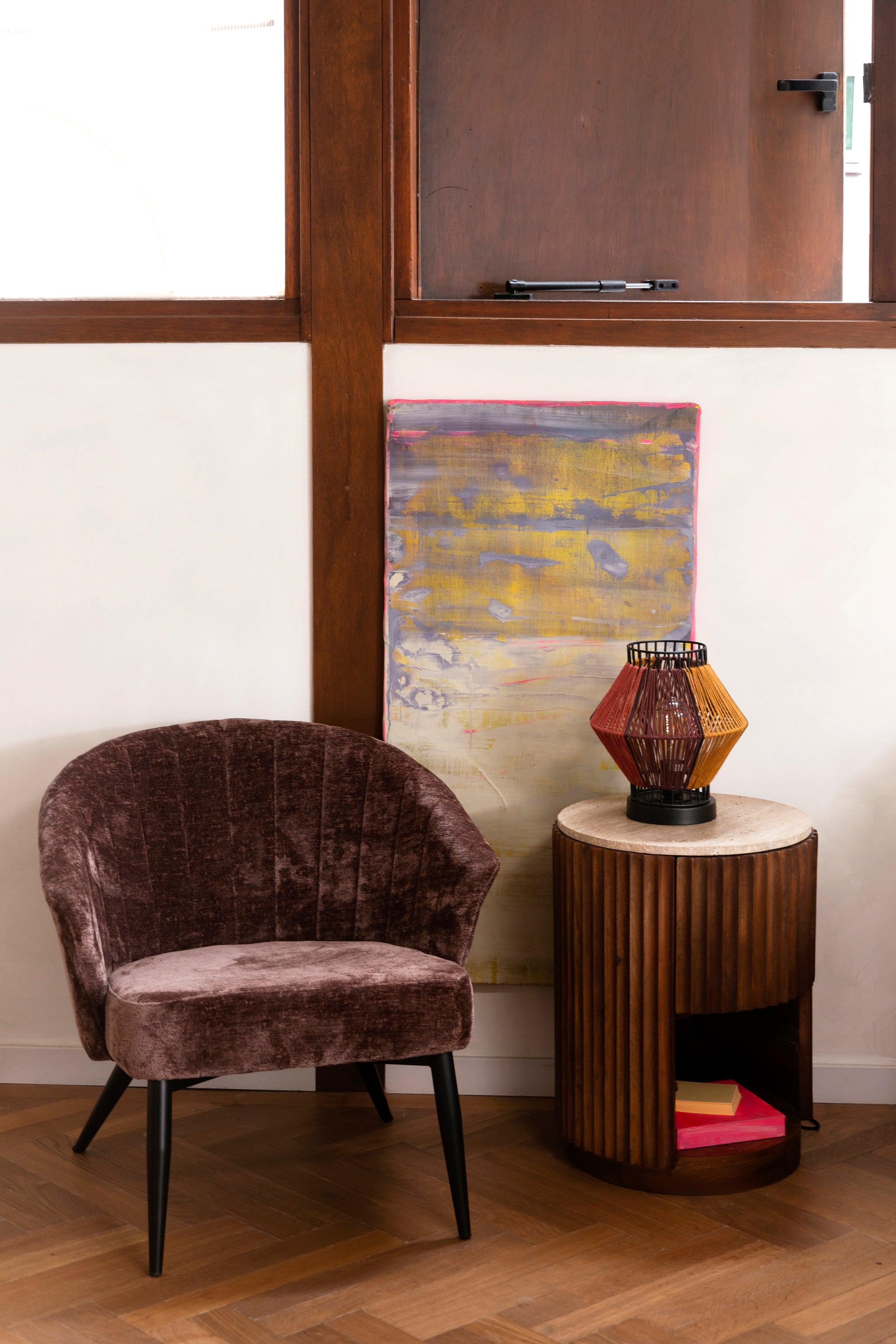 Georgia Chair Lounge Purple Dutchbone Eye on Design