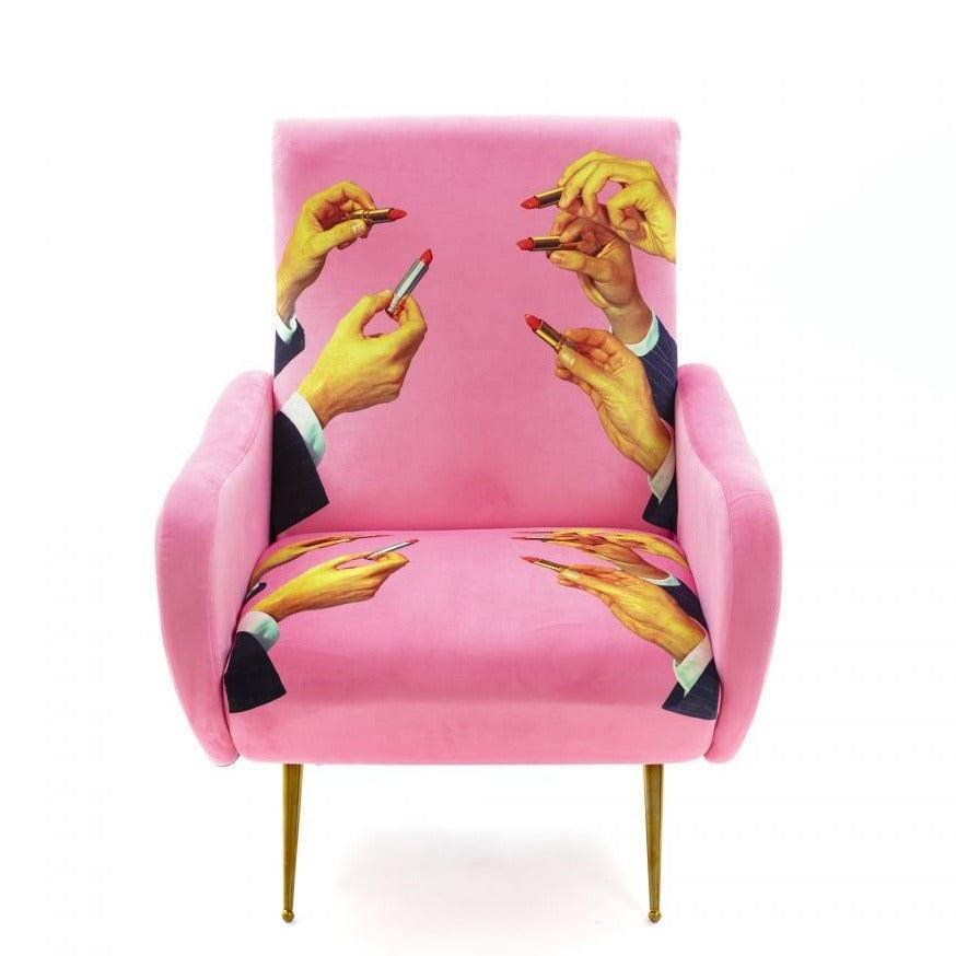 Fotel LIPSTICKS różowy Seletti Eye on Design