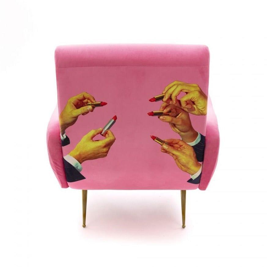 Fotel LIPSTICKS różowy Seletti Eye on Design