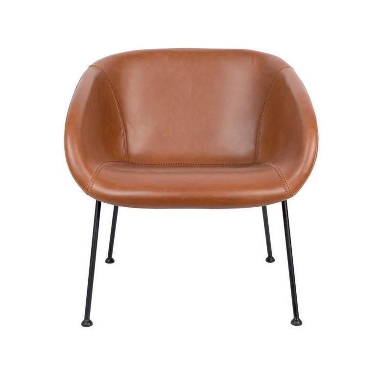 Fotel lounge FESTON brązowy Zuiver Eye on Design