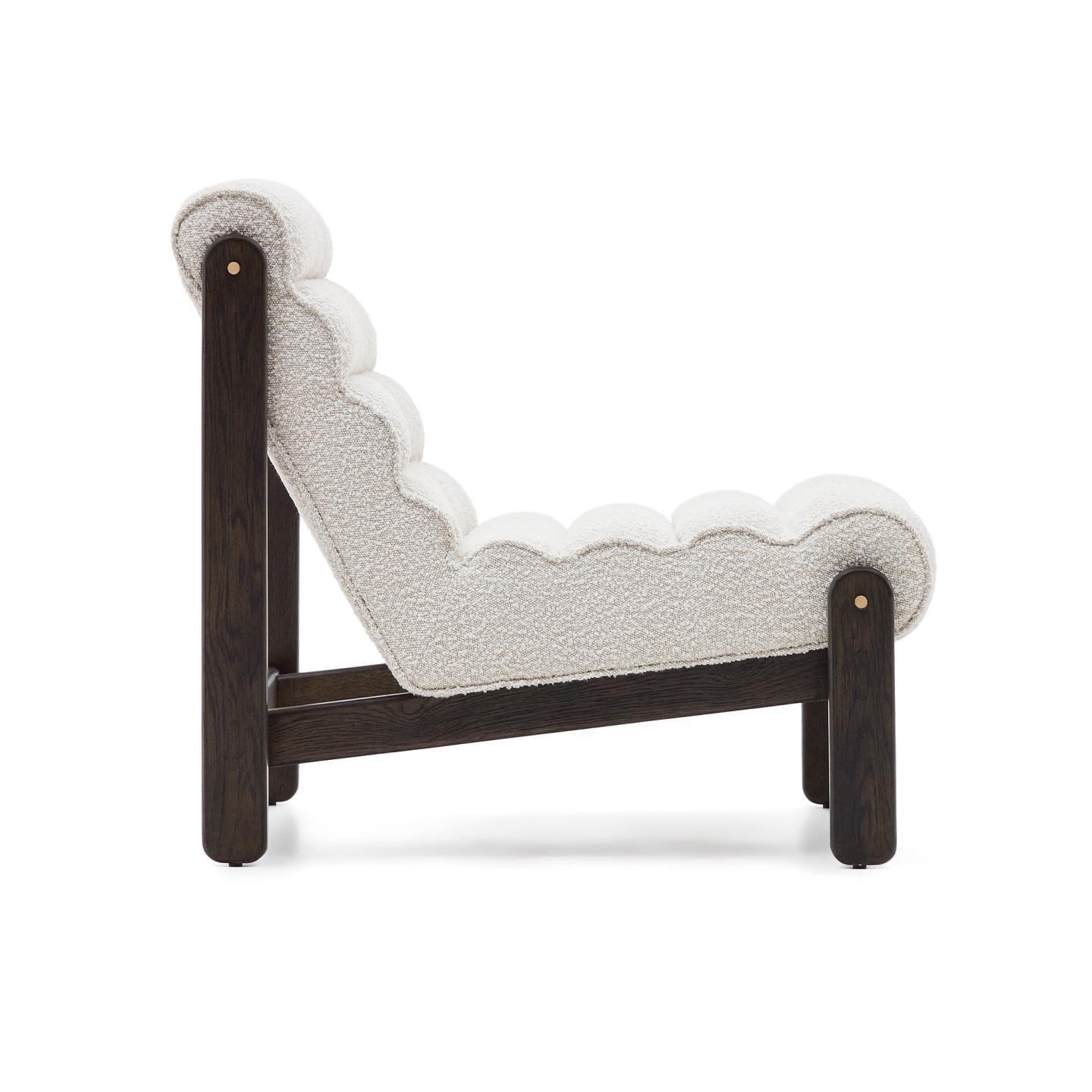 Fotel MAGIRA biały boucle La Forma Eye on Design