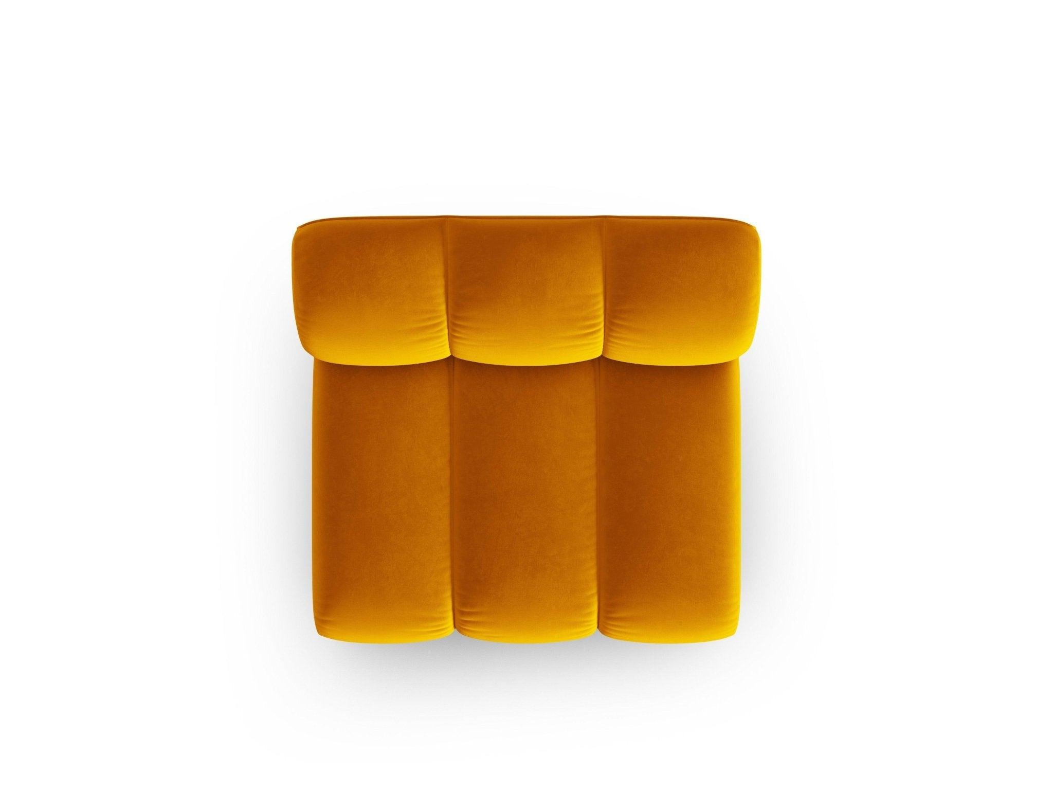 Fotel / moduł aksamitny SKYLER musztardowy Interieurs 86 Eye on Design