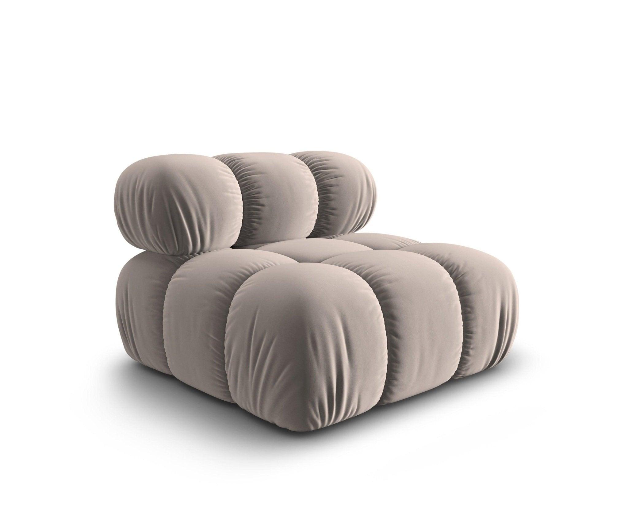 Fotel / moduł aksamitny TROPEA cappuccino Milo Casa Eye on Design