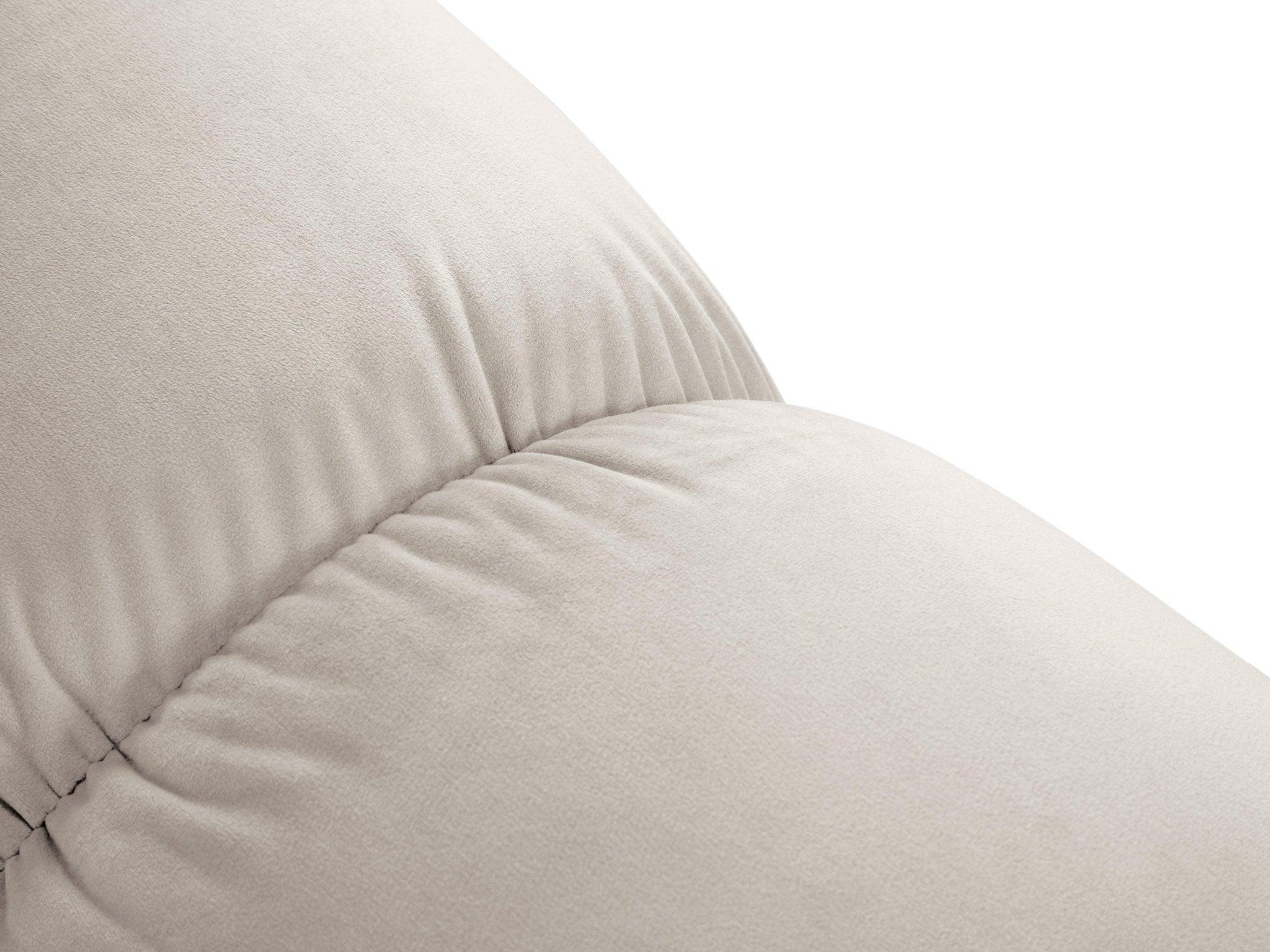 Fotel / moduł aksamitny TROPEA jasnobeżowy Milo Casa Eye on Design