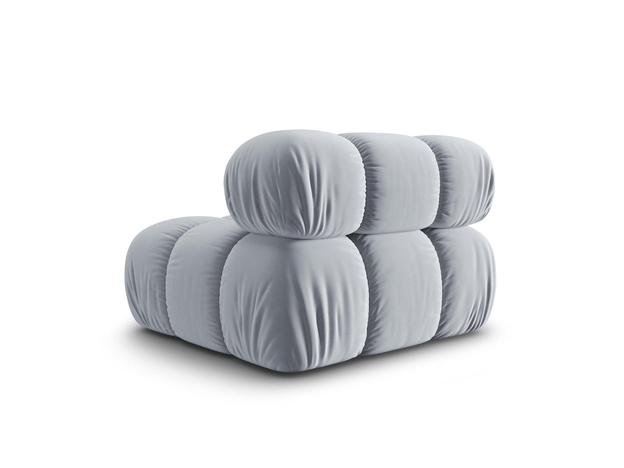 Fotel / moduł aksamitny TROPEA jasnoniebieski Milo Casa Eye on Design