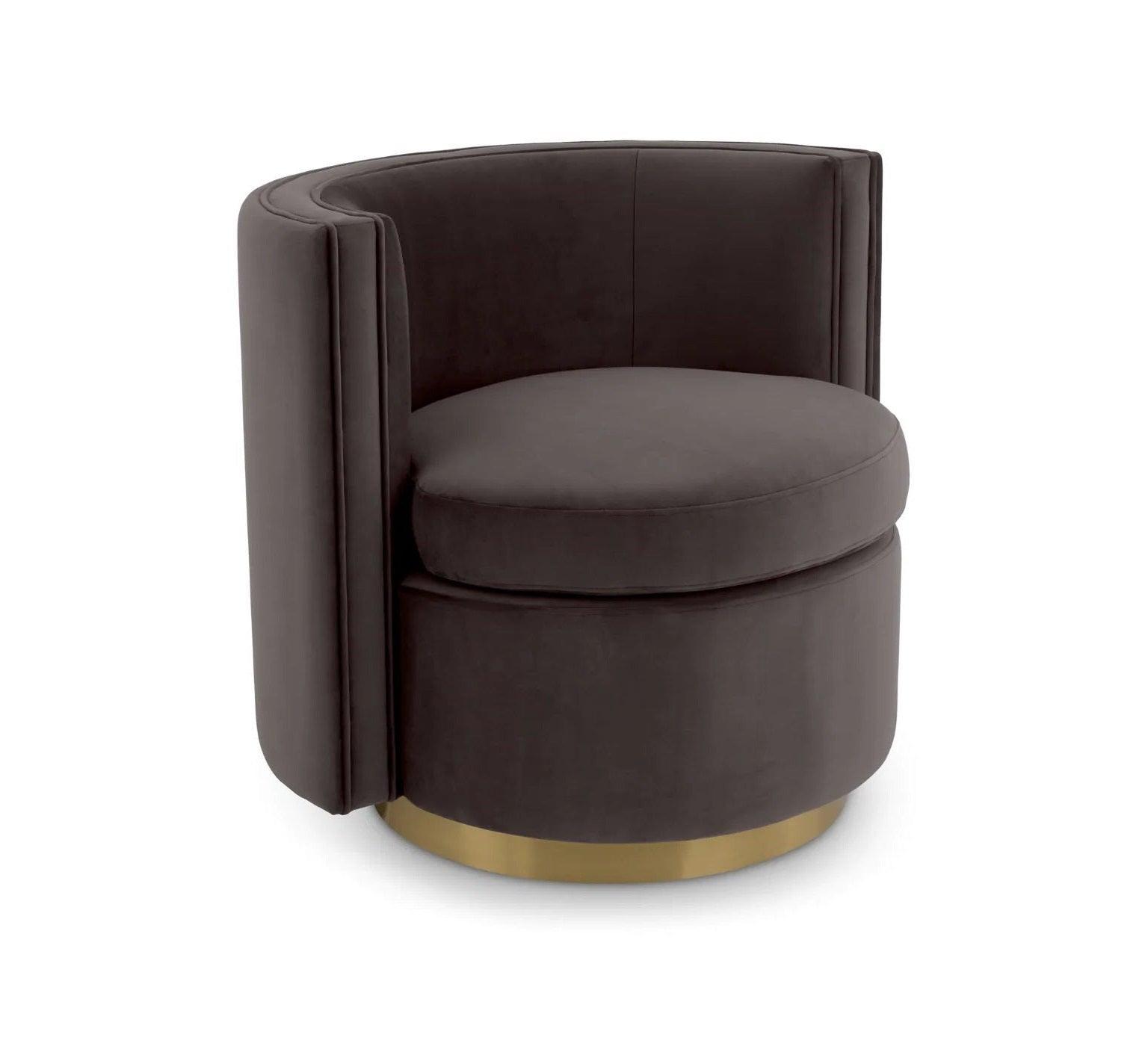 Fotel obrotowy AMANDA ciemnoszary Eichholtz Eye on Design