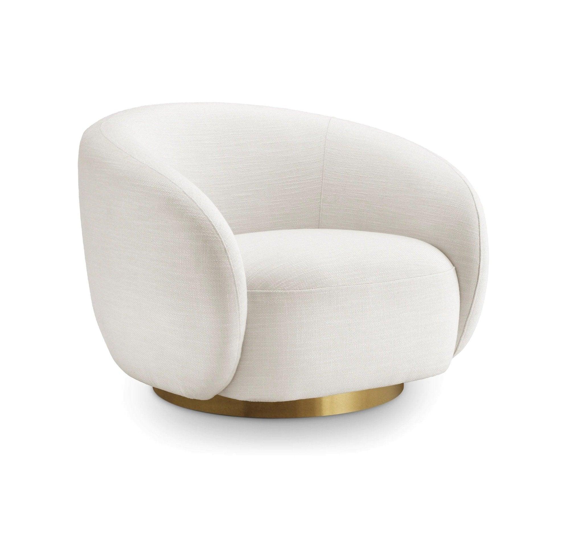 Fotel obrotowy BRICE kremowy Eichholtz Eye on Design