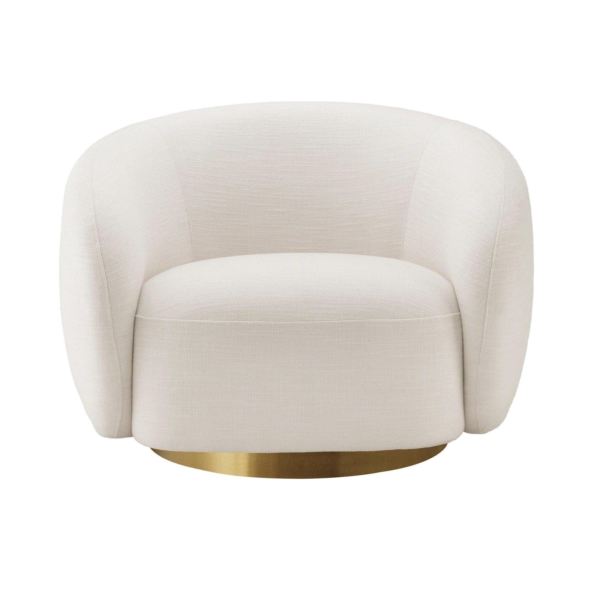 Fotel obrotowy BRICE kremowy Eichholtz Eye on Design