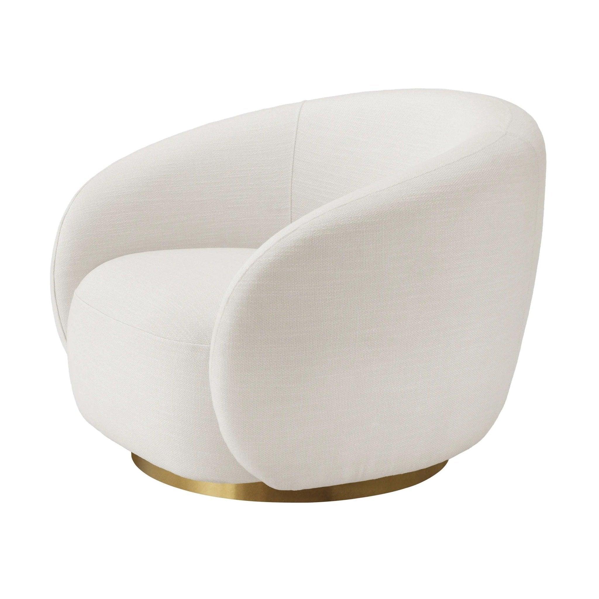 Fotel obrotowy BRICE kremowy Eichholtz Eye on Design