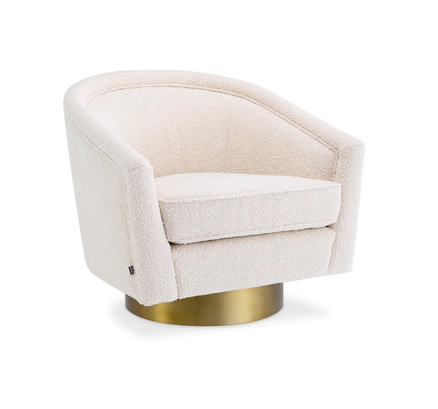 Fotel obrotowy CATENE kremowy Eichholtz Eye on Design