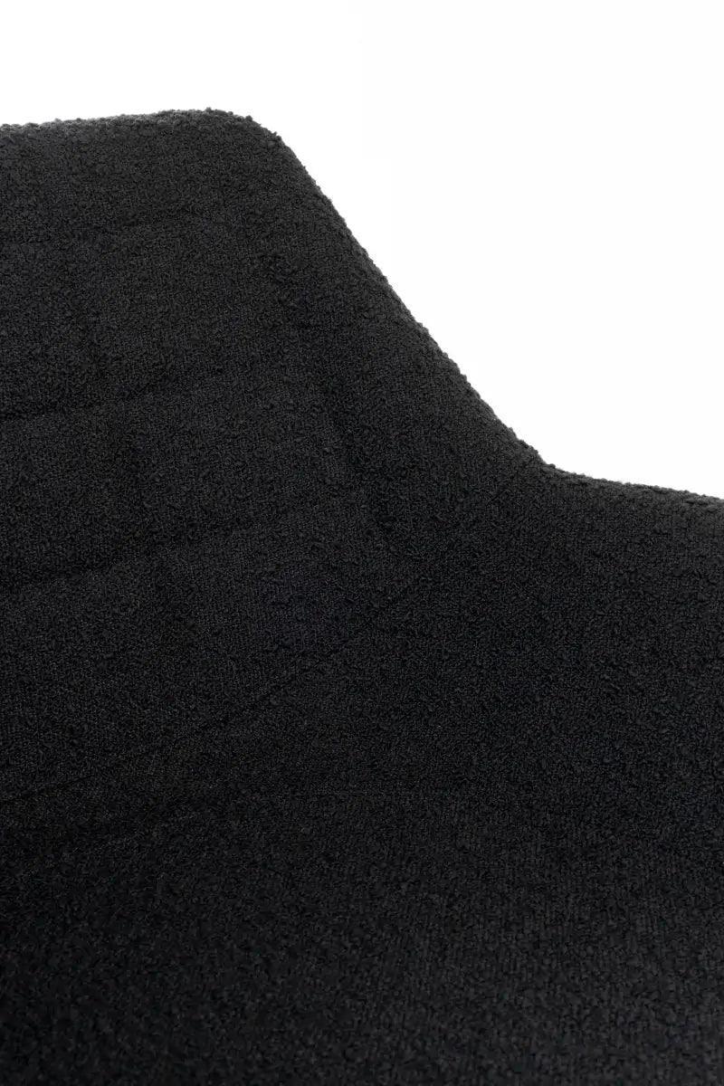 Fotel obrotowy DOULTON czarny boucle Zuiver Eye on Design