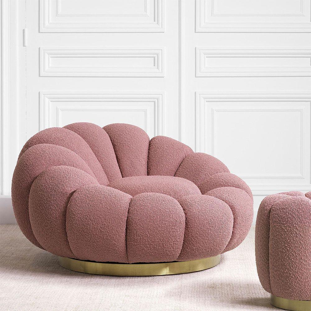 Fotel obrotowy MELLO piaskowy Eichholtz Eye on Design