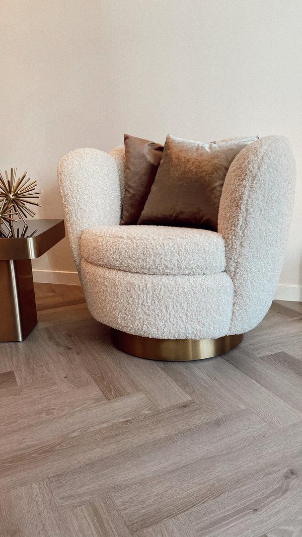 Fotel obrotowy MIRAGE beżowy Eichholtz Eye on Design