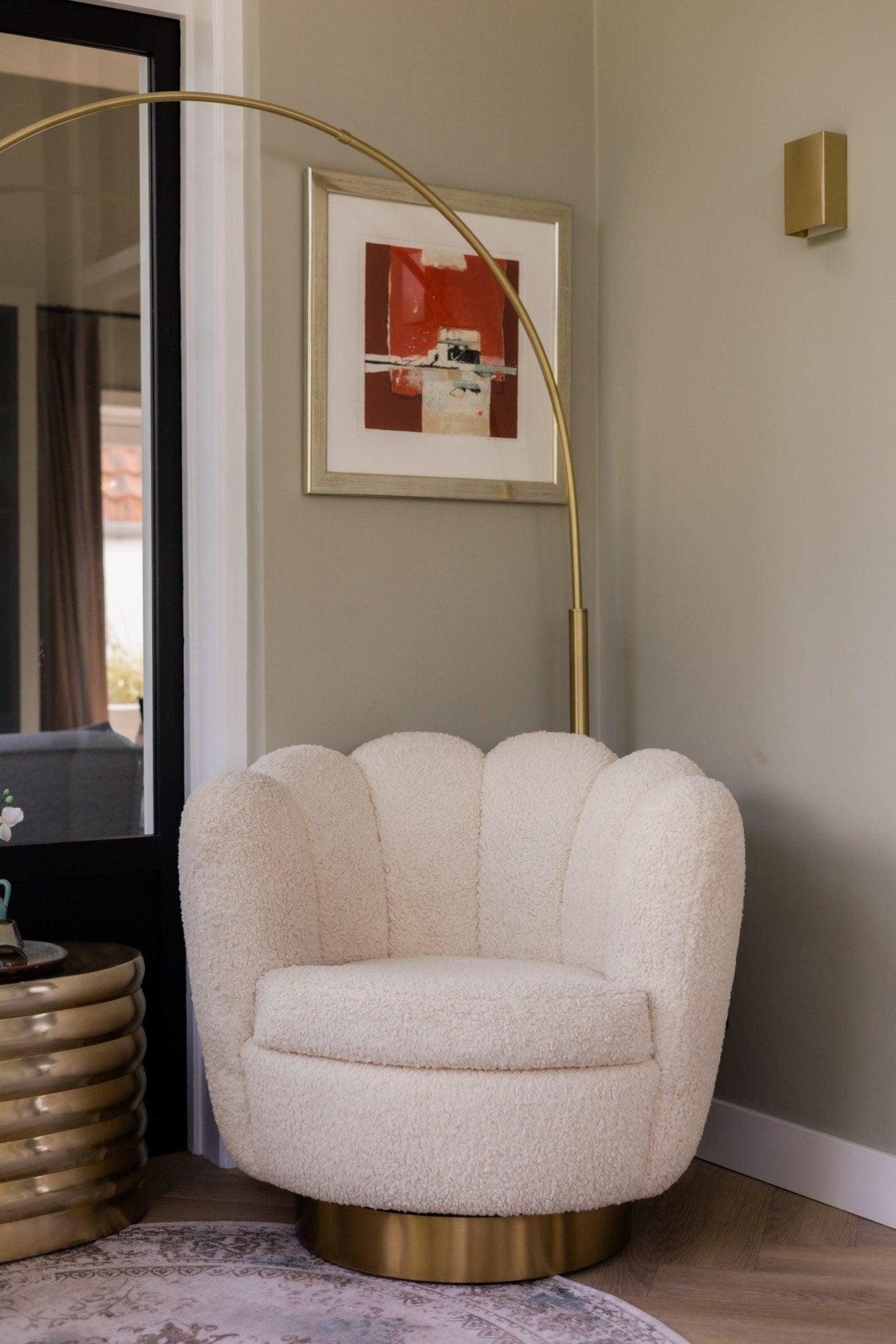 Fotel obrotowy MIRAGE beżowy Eichholtz Eye on Design