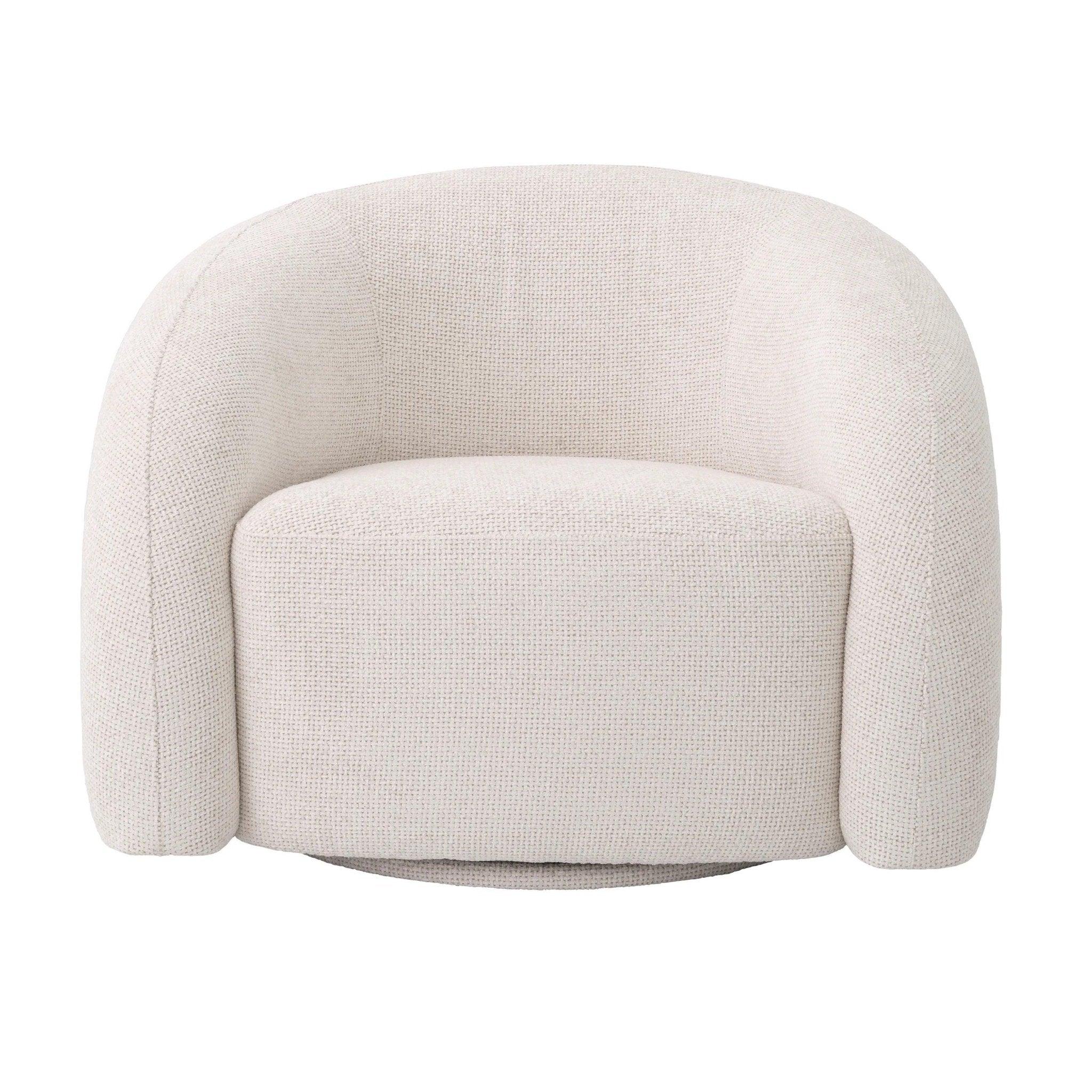 Fotel obrotowy NOVELLE jasnobeżowy Eichholtz Eye on Design