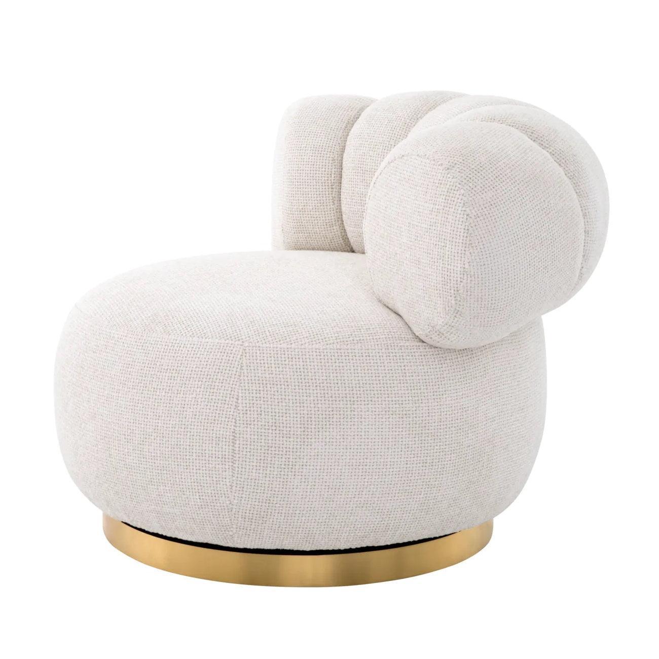 Fotel obrotowy PHEDRA biały Eichholtz Eye on Design