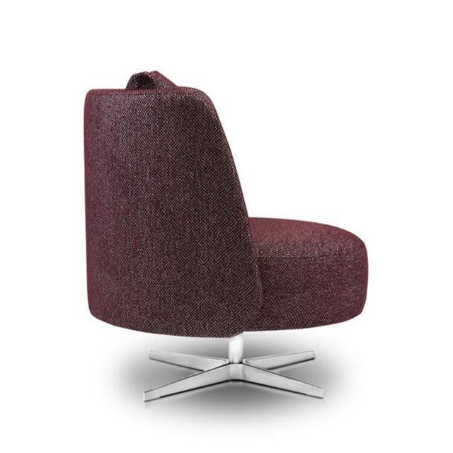 Fotel obrotowy PYORA I tapicerowany z metalową podstawą Nobonobo Eye on Design