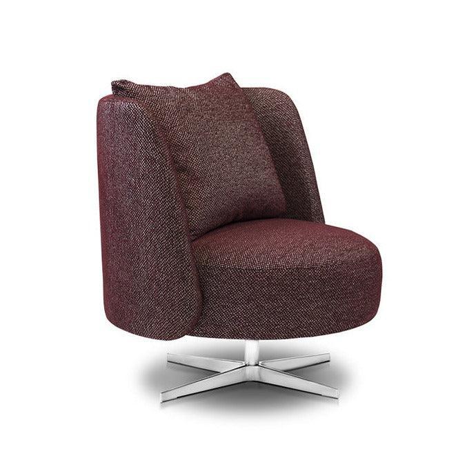 Fotel obrotowy PYORA I tapicerowany z metalową podstawą Nobonobo Eye on Design