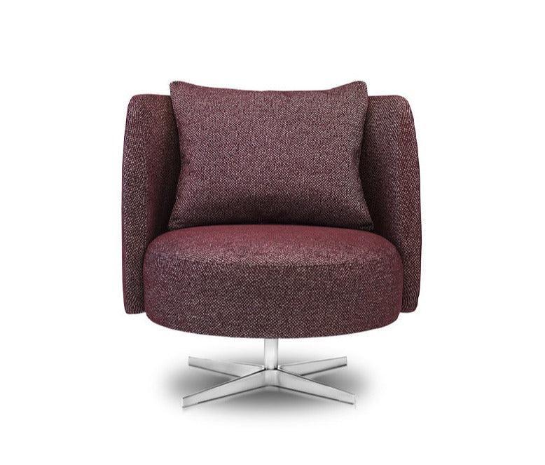 Fotel obrotowy PYORA I tapicerowany z metalową podstawą Nobonobo Eye on Design