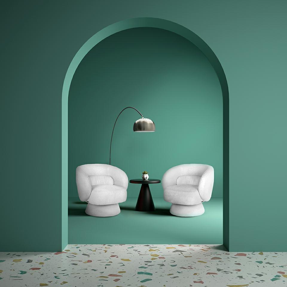 Fotel obrotowy SENNA biały Richmond Interiors Eye on Design