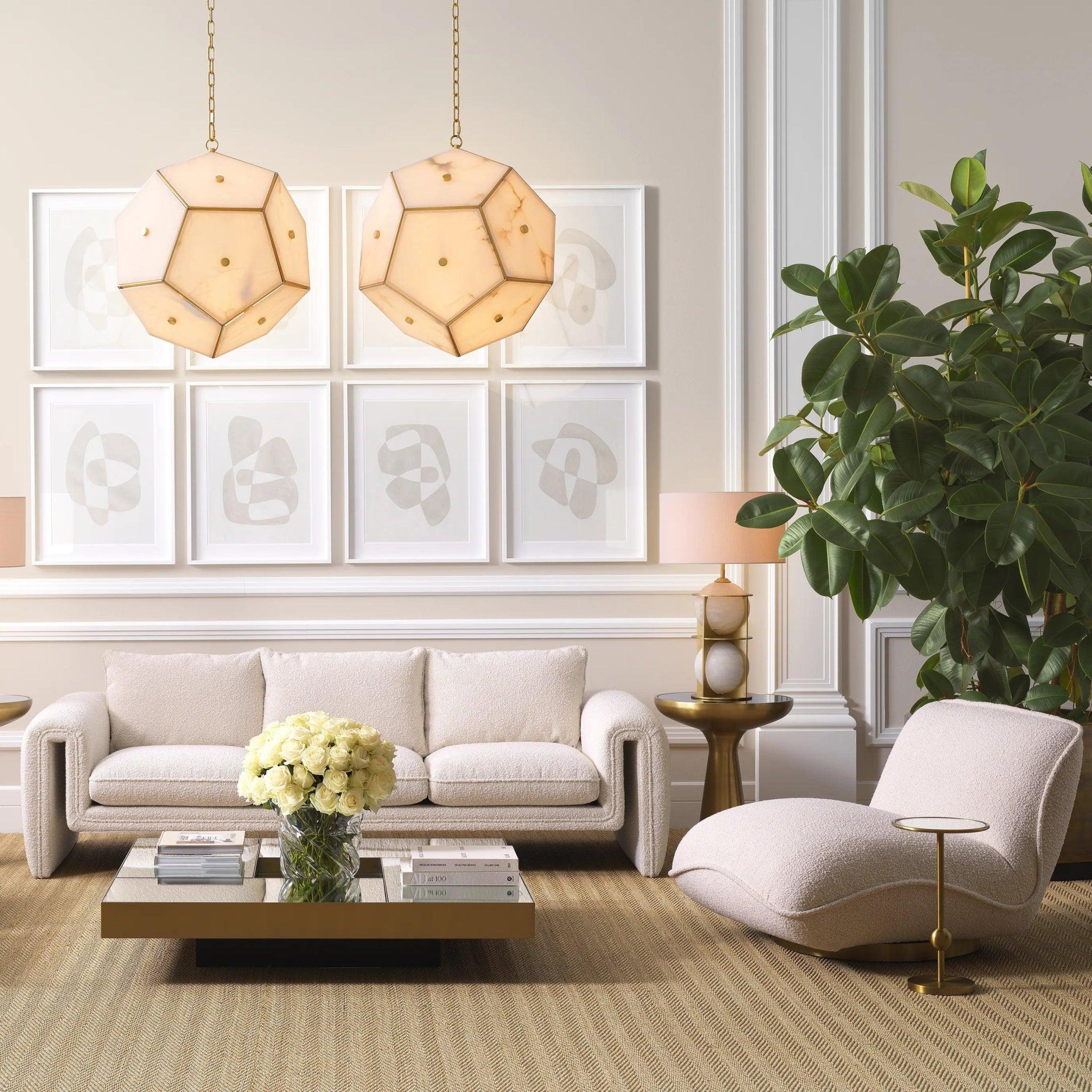 Fotel obrotowy w tkaninie boucle RELAX kremowy Eichholtz Eye on Design