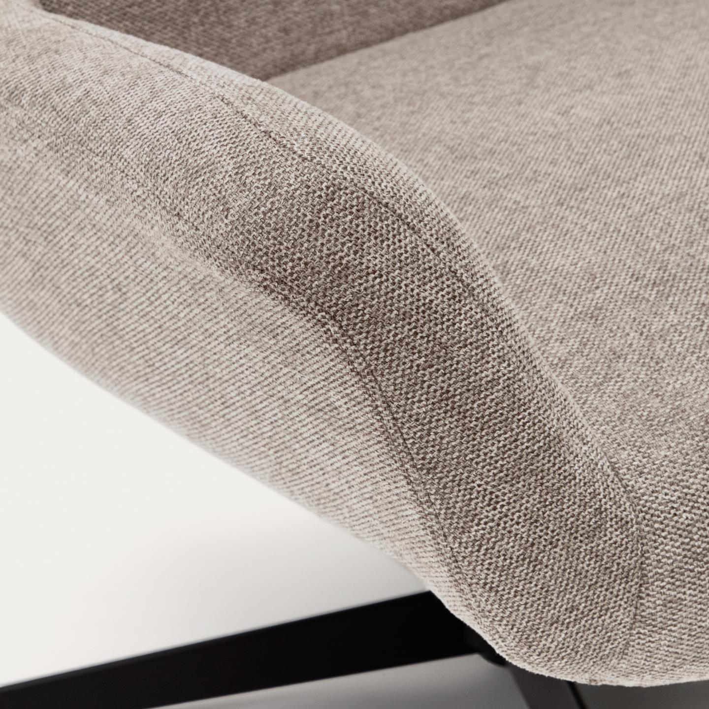 Fotel obrotowy ZALINA beżowy szenil La Forma Eye on Design