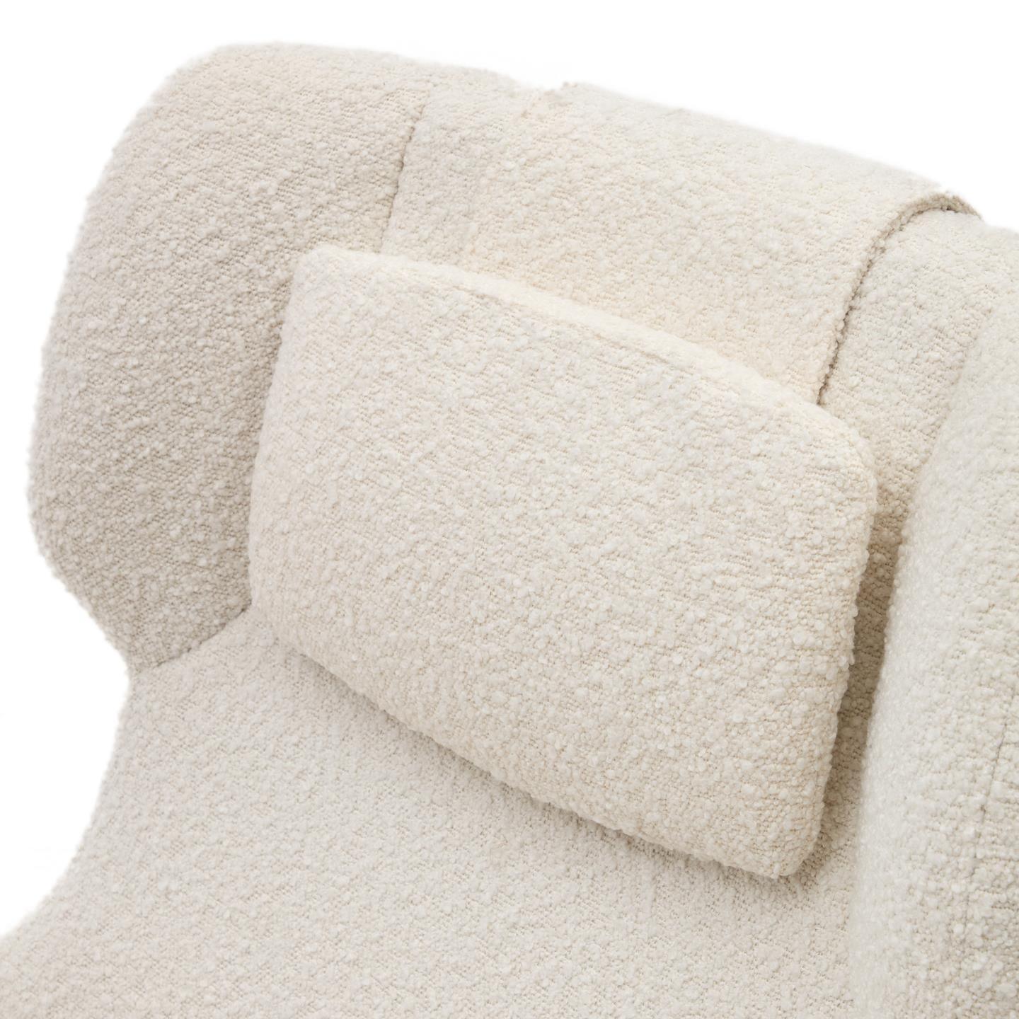 Fotel obrotowy ZALINA biały baranek La Forma Eye on Design