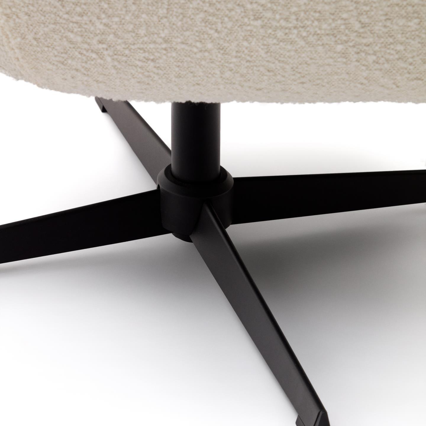 Fotel obrotowy ZALINA biały baranek La Forma Eye on Design