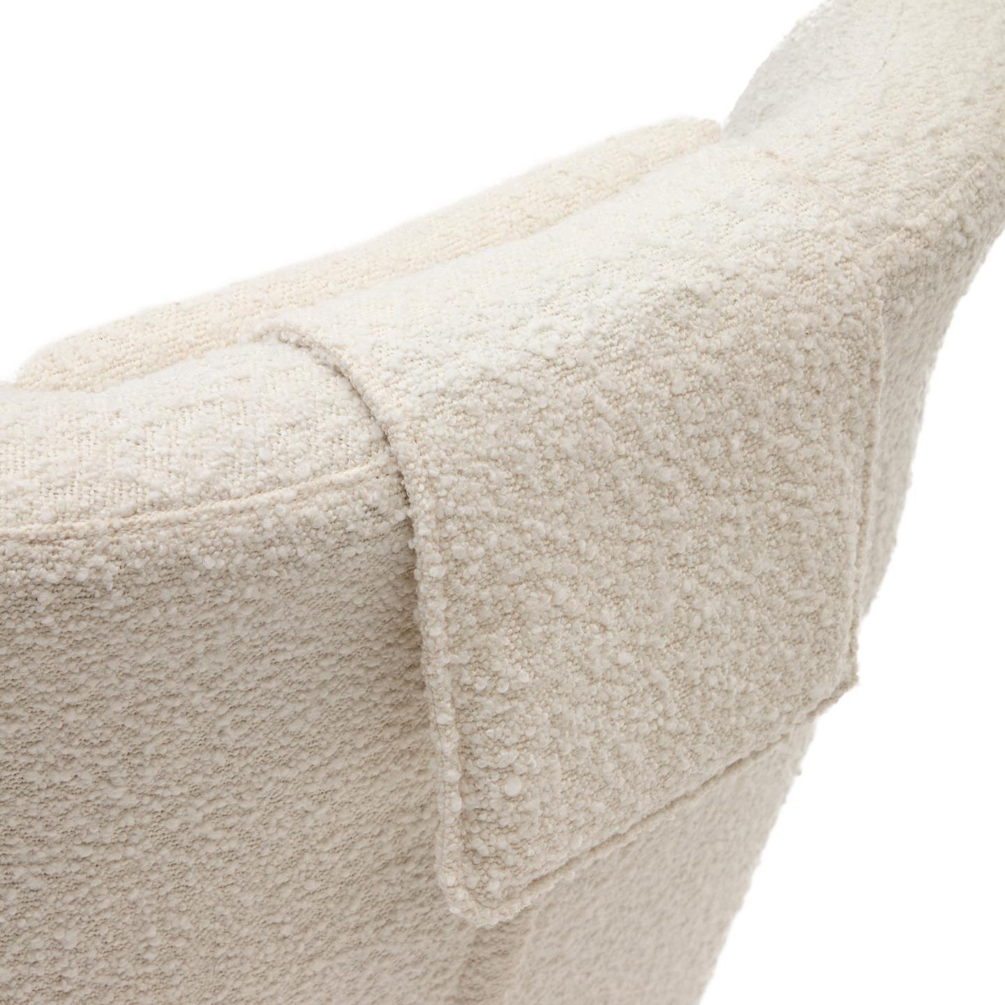 Fotel obrotowy ZALINA biały baranek La Forma Eye on Design