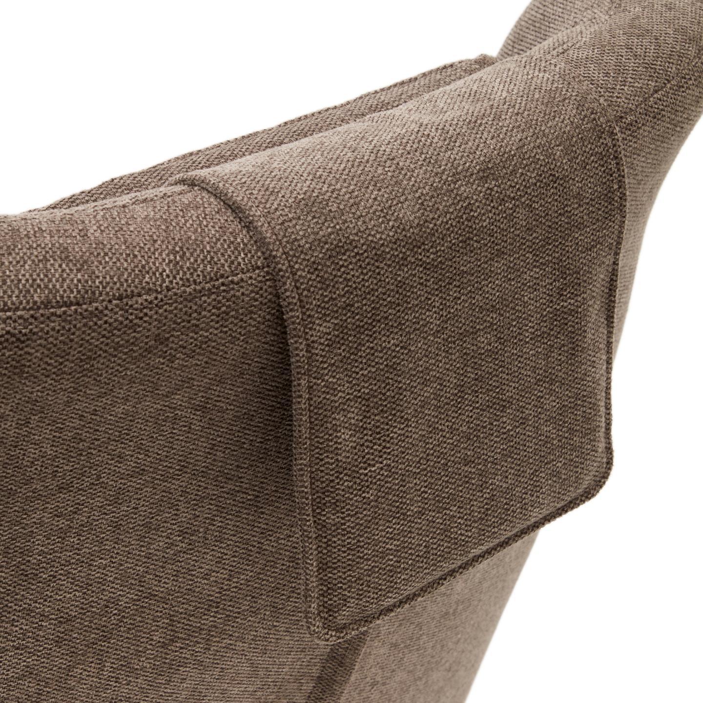 Fotel obrotowy ZALINA jasnobrązowy szenil La Forma Eye on Design