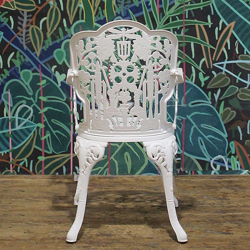 Fotel ogrodowy INDUSTRY biały Seletti Eye on Design