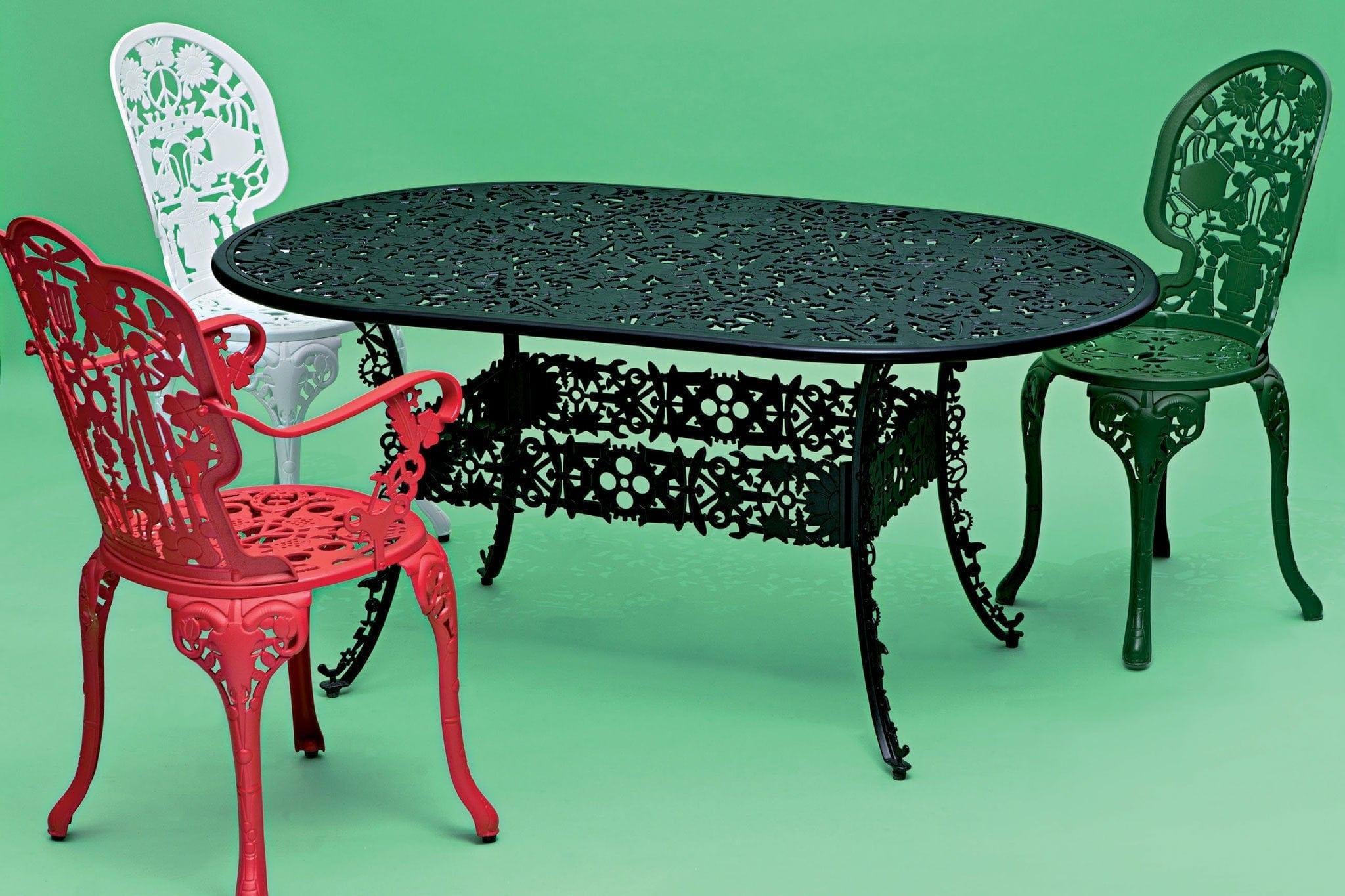 Fotel ogrodowy INDUSTRY niebieski Seletti Eye on Design