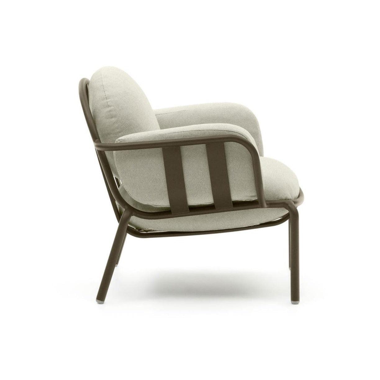 Fotel ogrodowy JONCOLS szary z oliwkową podstawą La Forma Eye on Design