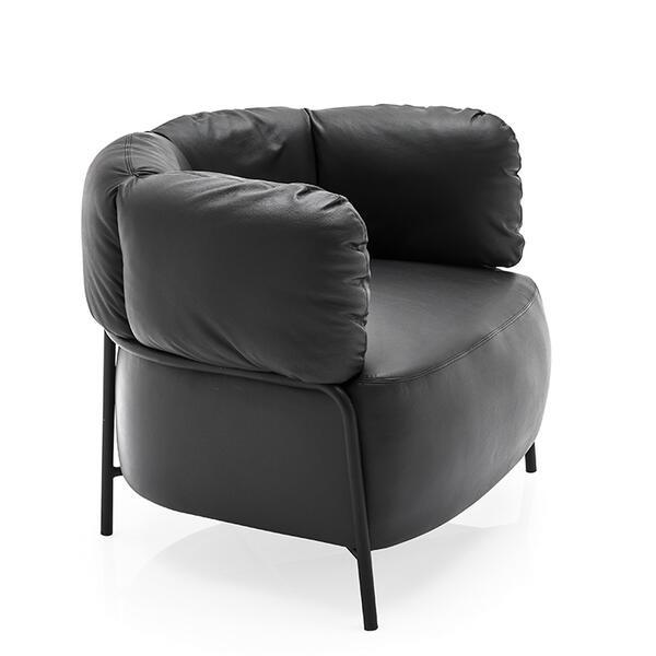 Fotel QUADROTTA mosiężna podstawa Calligaris Eye on Design