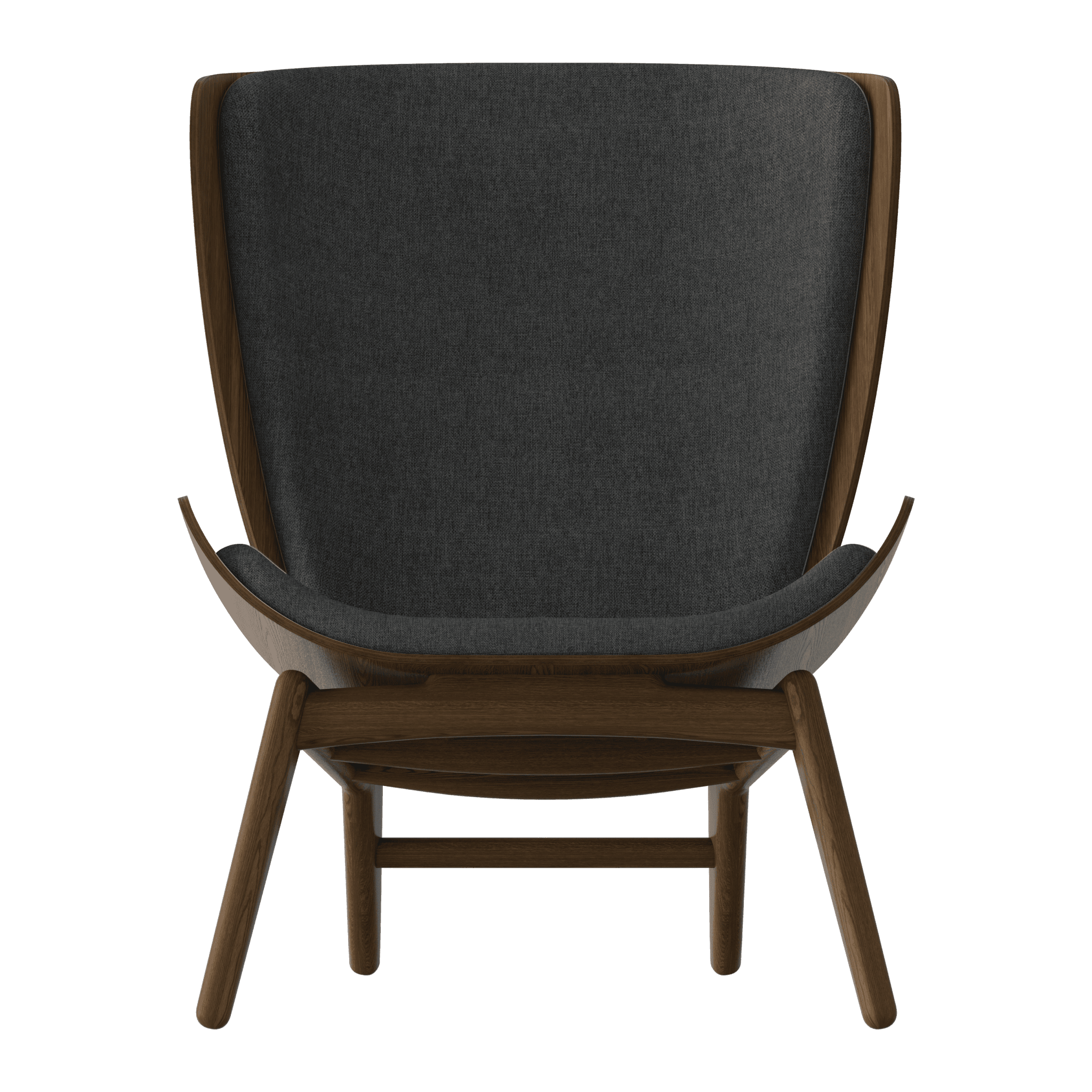 Fotel READER antracytowy z ciemno dębową podstawą UMAGE Eye on Design