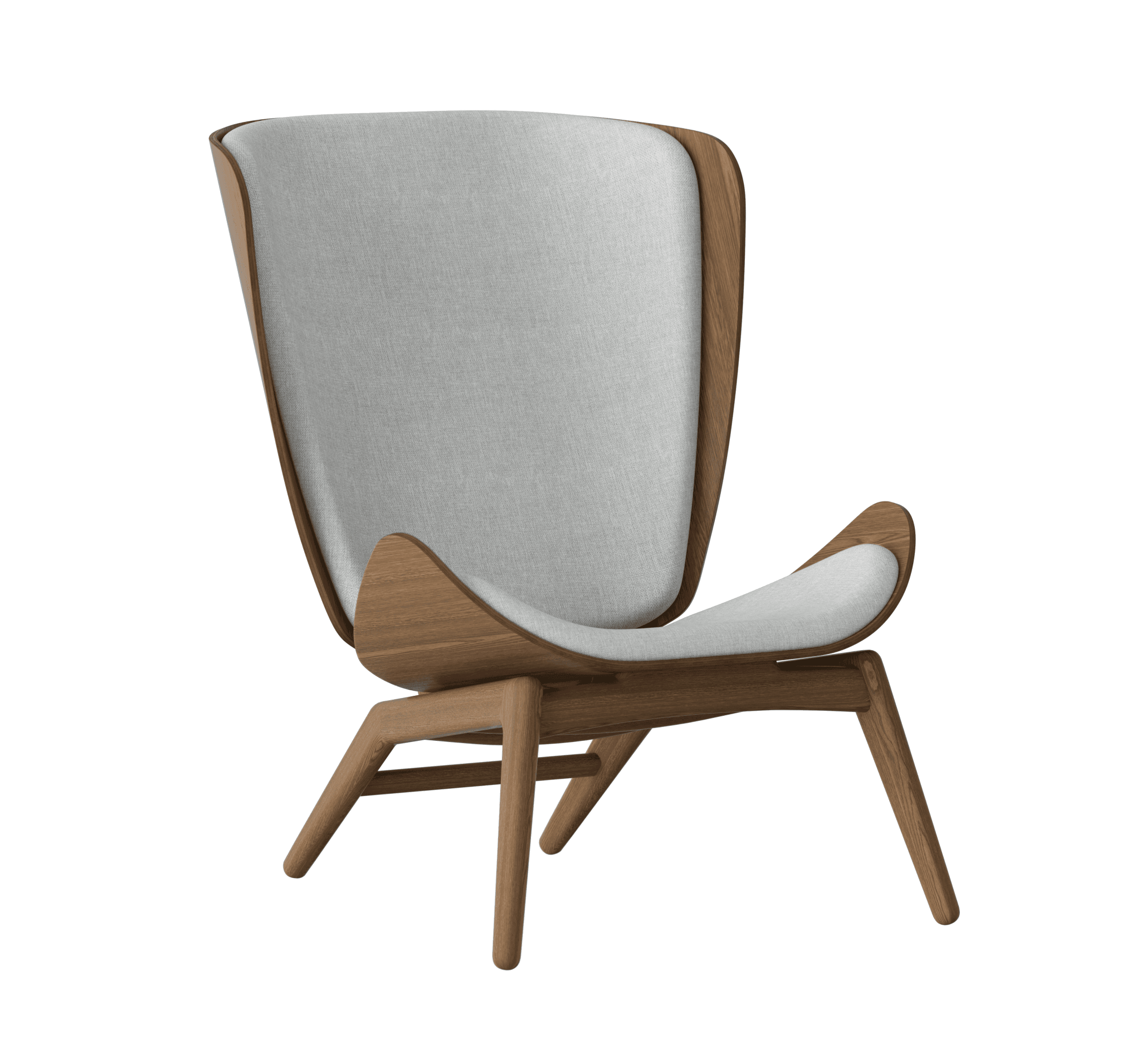 Fotel READER baby blue z ciemno dębową podstawą UMAGE Eye on Design