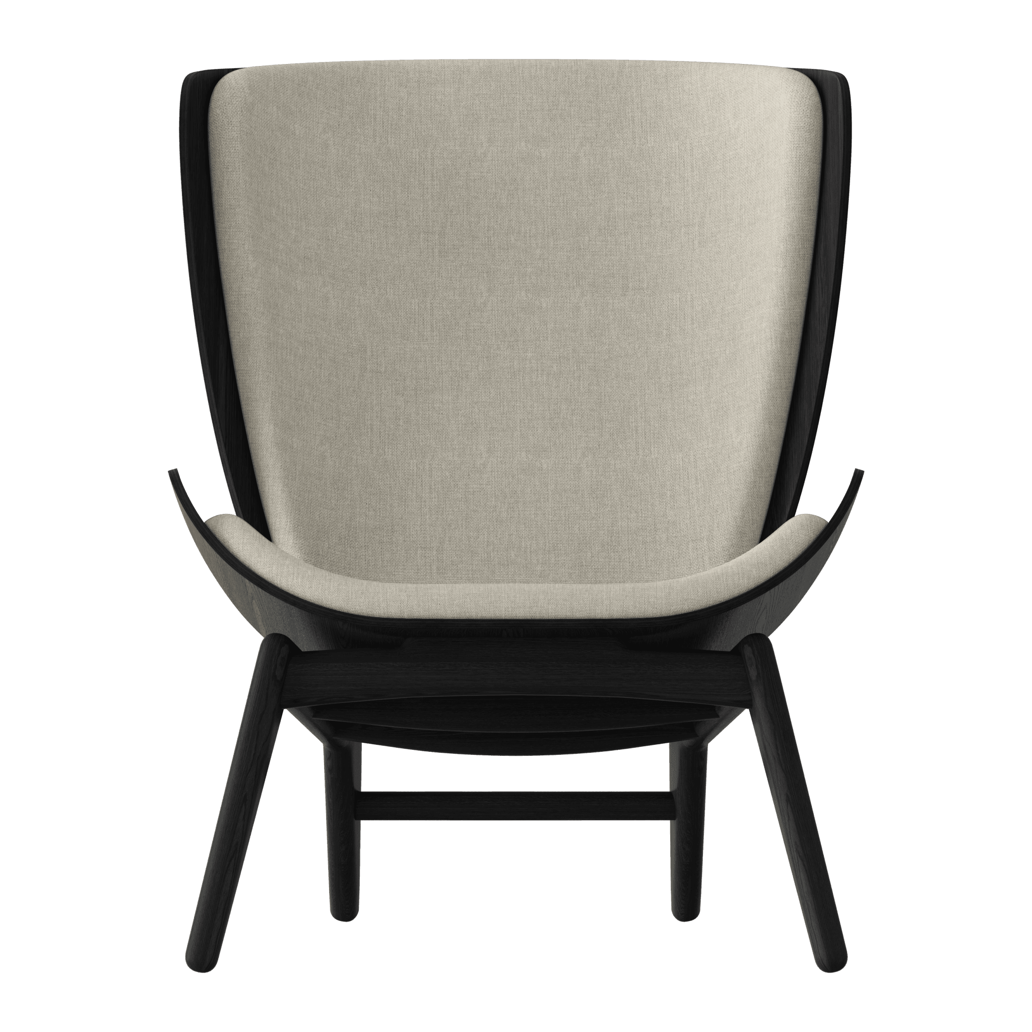 Fotel READER beżowy z czarną podstawą UMAGE Eye on Design