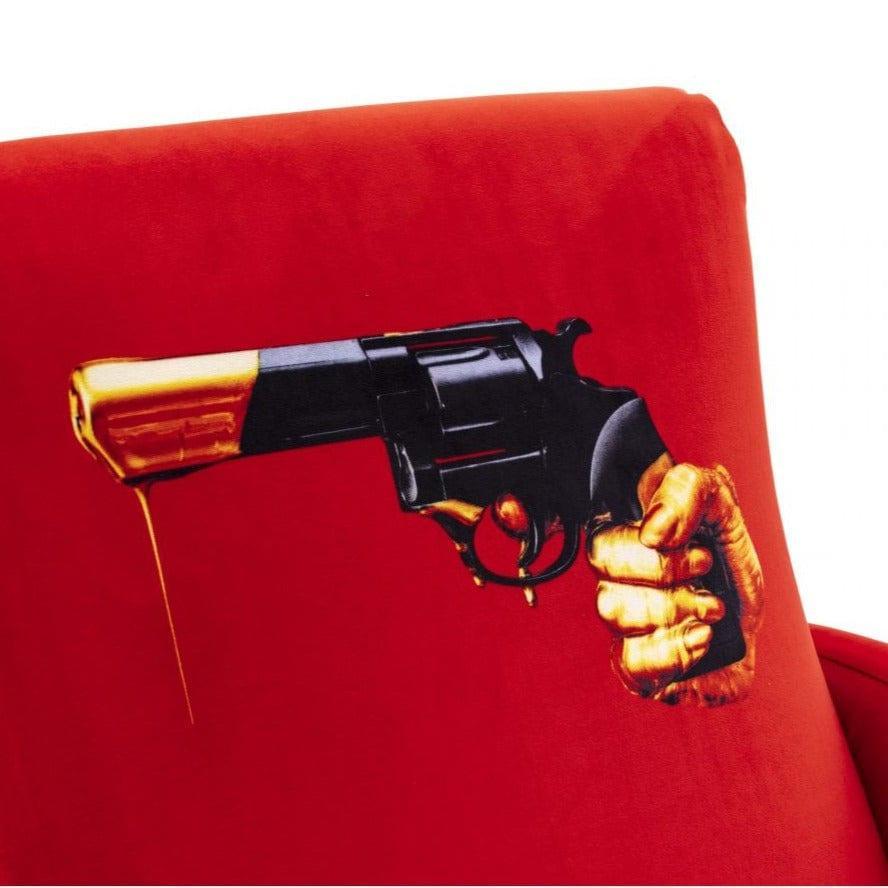 Fotel REVOLVER czerwony Seletti Eye on Design