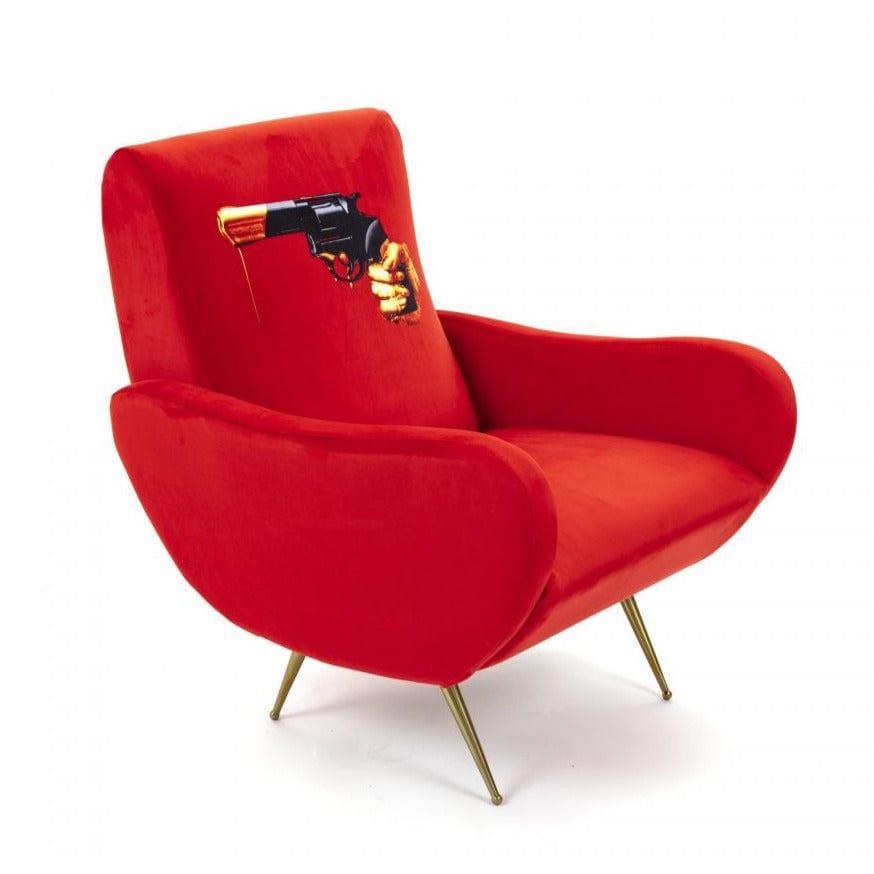 Fotel REVOLVER czerwony Seletti Eye on Design