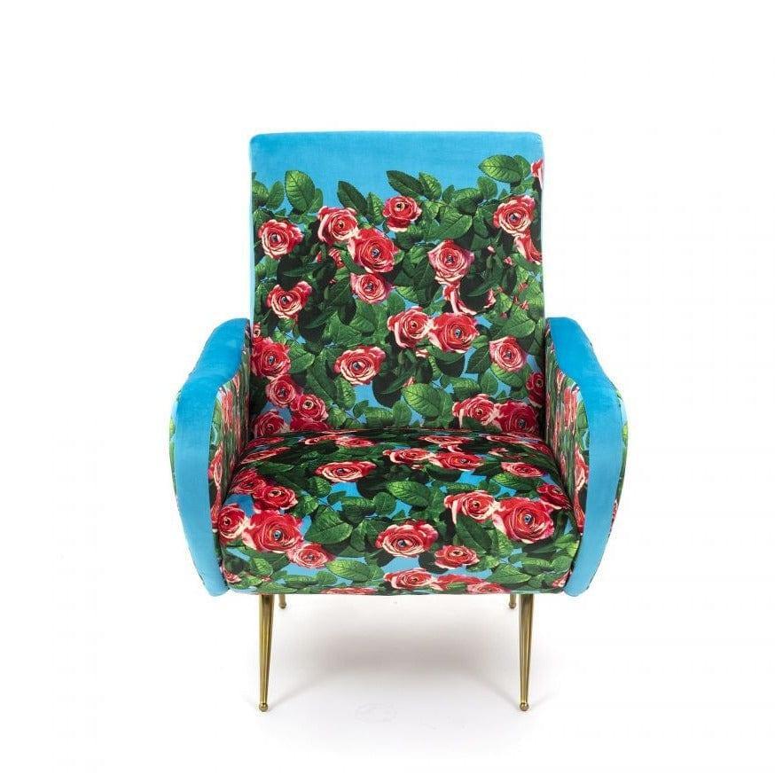 Fotel ROSES niebieski Seletti Eye on Design