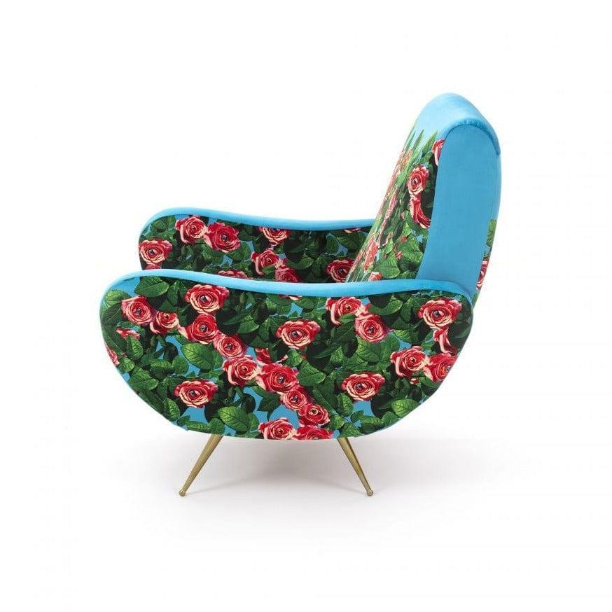 Fotel ROSES niebieski Seletti Eye on Design