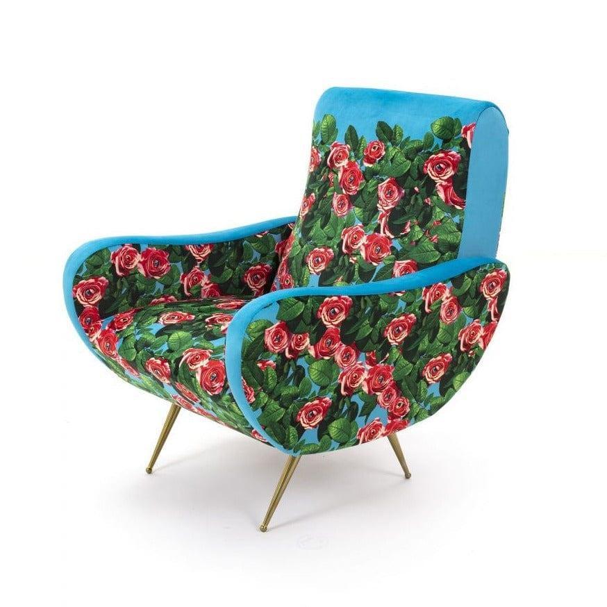 Fotel ROSES niebieski Seletti Eye on Design