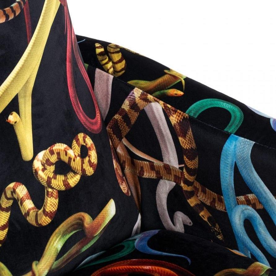 Fotel SNAKES czarny Seletti Eye on Design