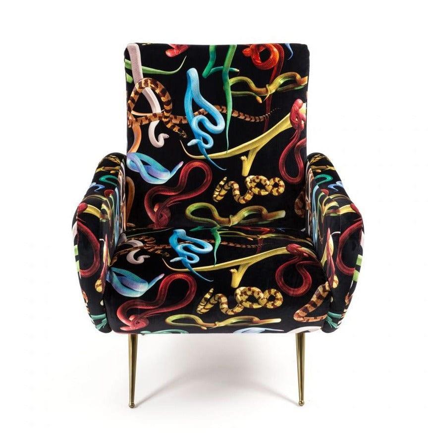 Fotel SNAKES czarny Seletti Eye on Design
