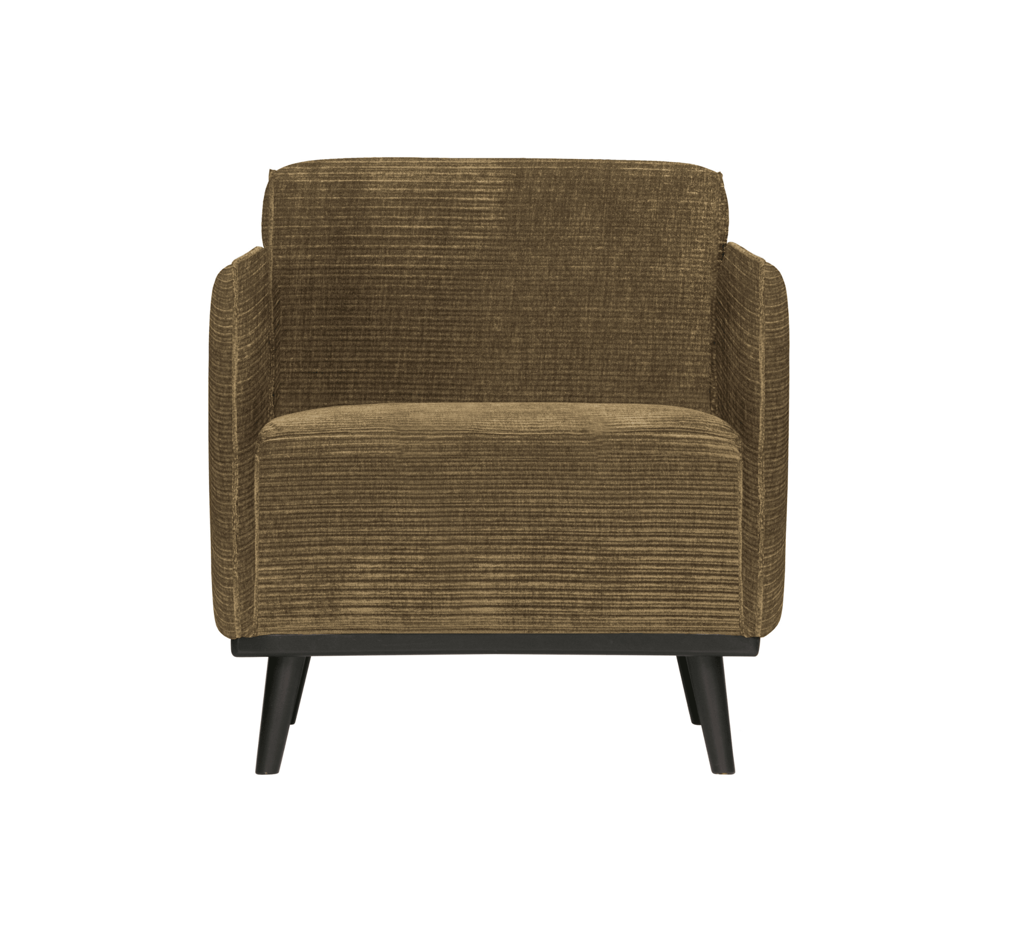 Fotel sztruksowy STATEMENT brązowy Be Pure Eye on Design