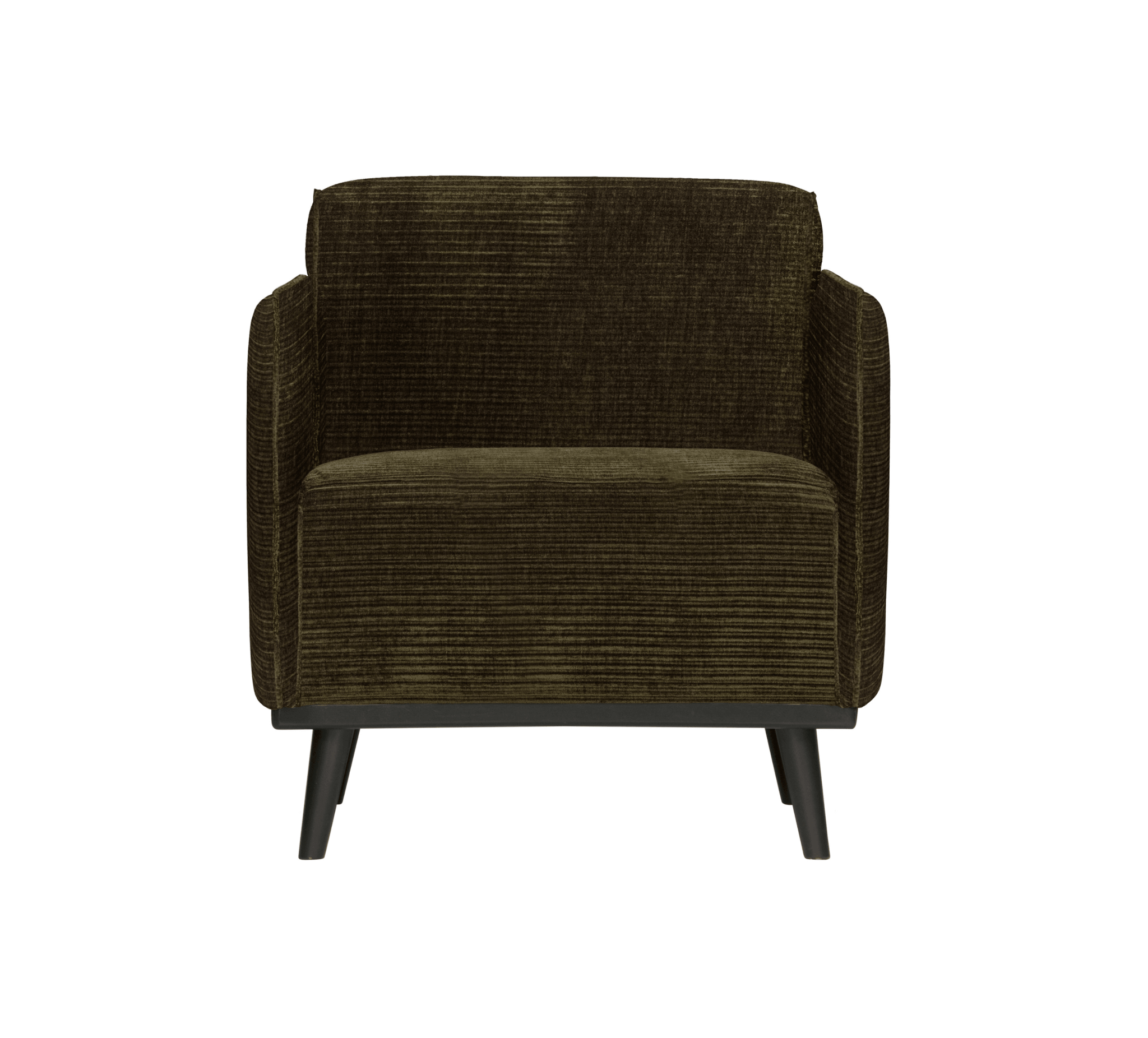 Fotel sztruksowy STATEMENT ciemnozielony Be Pure Eye on Design