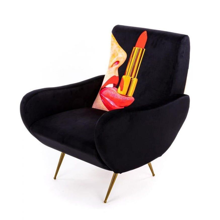 Fotel TONGUE czarny Seletti Eye on Design