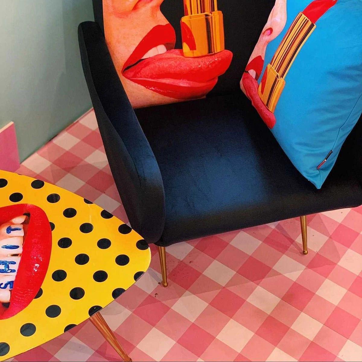 Fotel TONGUE czarny Seletti Eye on Design