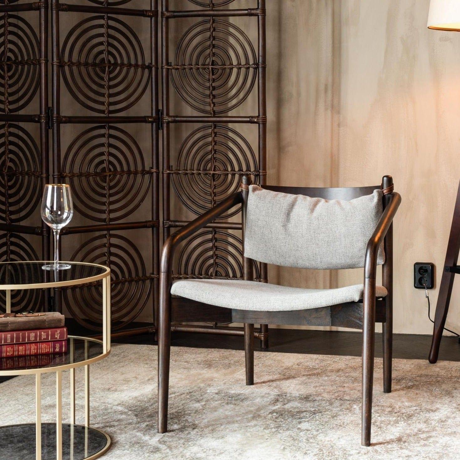 Fotel TORRANCE beżowy Dutchbone Eye on Design